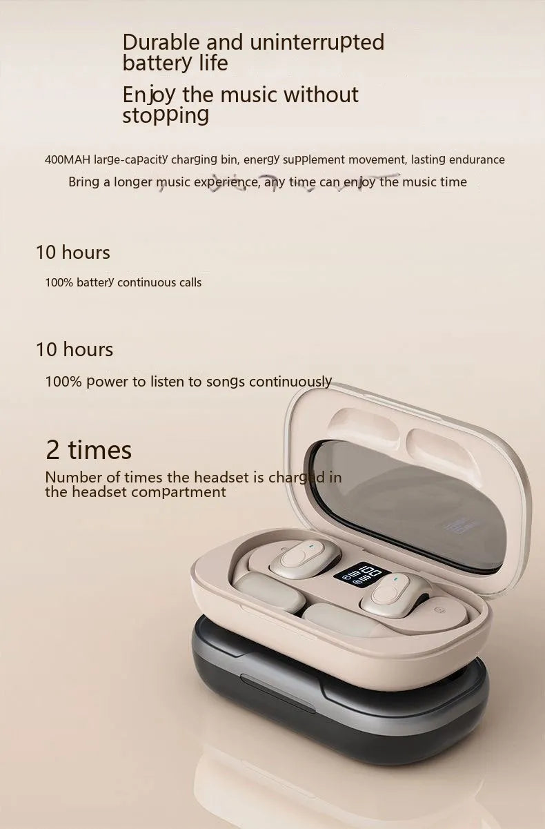 Ear-mounted Sports Bluetooth Headset Large Power And Long Battery Life - Bellarte Enchanté Ear-mounted Sports Bluetooth Headset Large Power And Long Battery Life